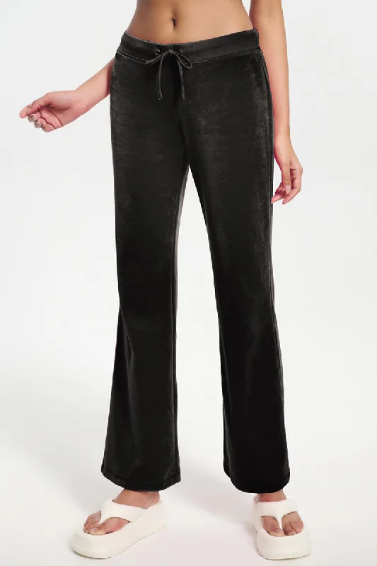 Classic Cotton Velour Track Pants Elegant Trouser Pants