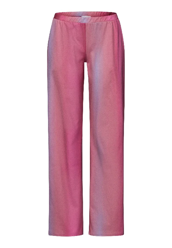Loie Ombre Cotton Pants | Berry Ombre 74883-2161 Casual Wide Pants