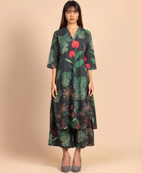 Women's Viscose Solid Flared Kurta Pant With Dupatta - Malishka Export Slim Fit Casual Pants
