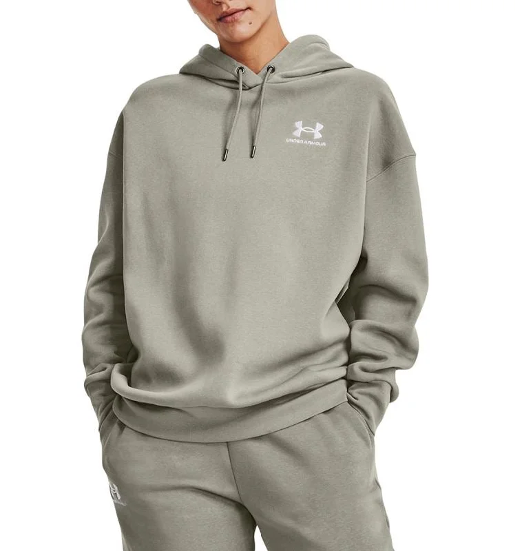 Under Armour Womens Essential Fleece Oversized Hoodie Hoodie with Longline Fit Extended Stylish