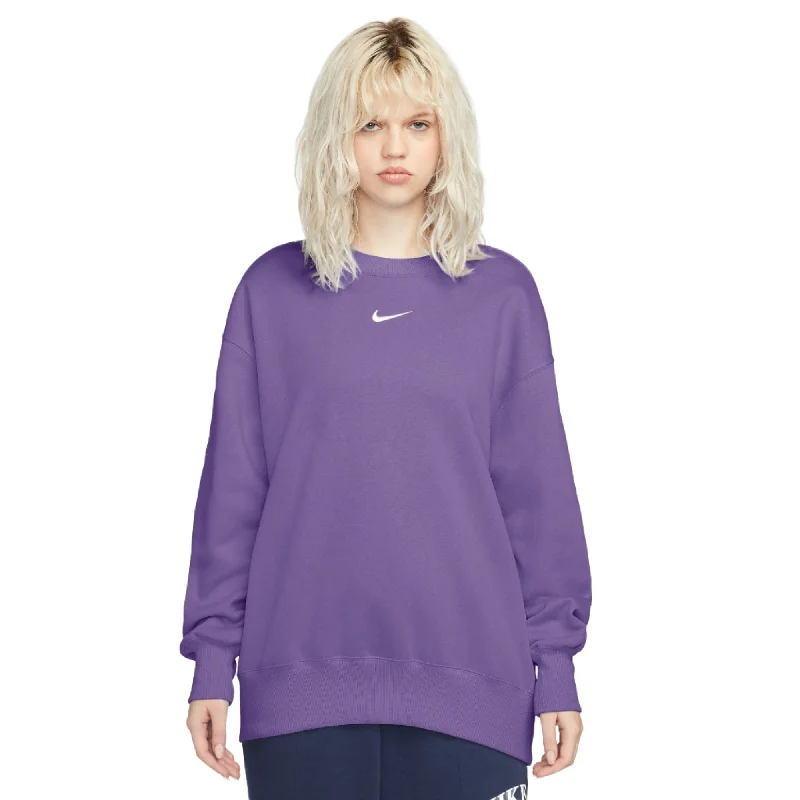 Nike Womens Sportswear Phoenix Fleece Crew Neck Sweatshirt Hooded Sweatshirt Casual Wear Street Style