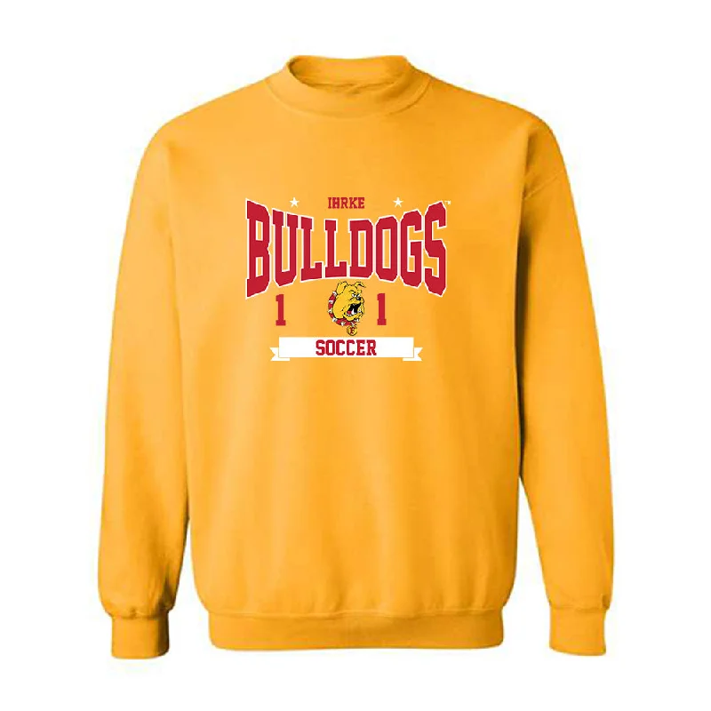 Ferris State - NCAA Women's Soccer : Korinne Ihrke - Classic Shersey Crewneck Sweatshirt Hoodie with Cuffed Sleeves Snug Secure Ferris State - NCAA Women's Soccer : Korinne Ihrke - Classic Shersey Crewneck Sweatshirt Hoodie with Cuffed Sleeves Snug Secure