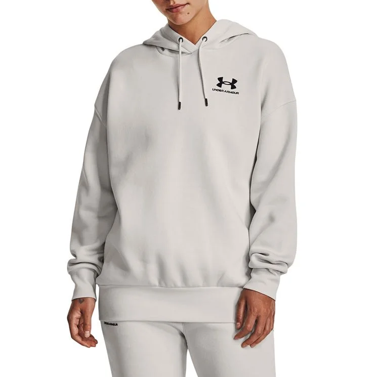Under Armour Womens Essential Fleece Oversized Hoodie Hoodie with Raglan Sleeves Sporty Comfortable