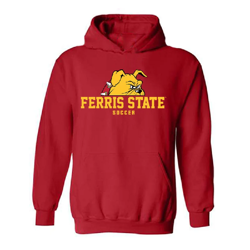 Ferris State - NCAA Women's Soccer : Korinne Ihrke - Classic Shersey Hooded Sweatshirt Hoodie with Relaxed Fit Easy Casual Ferris State - NCAA Women's Soccer : Korinne Ihrke - Classic Shersey Hooded Sweatshirt Hoodie with Relaxed Fit Easy Casual