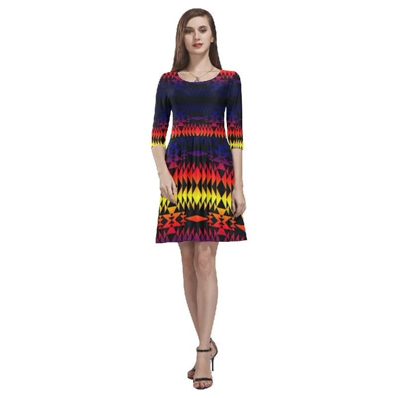 Two Worlds Apart Tethys Half-Sleeve Skater Dress Casual Short Summer