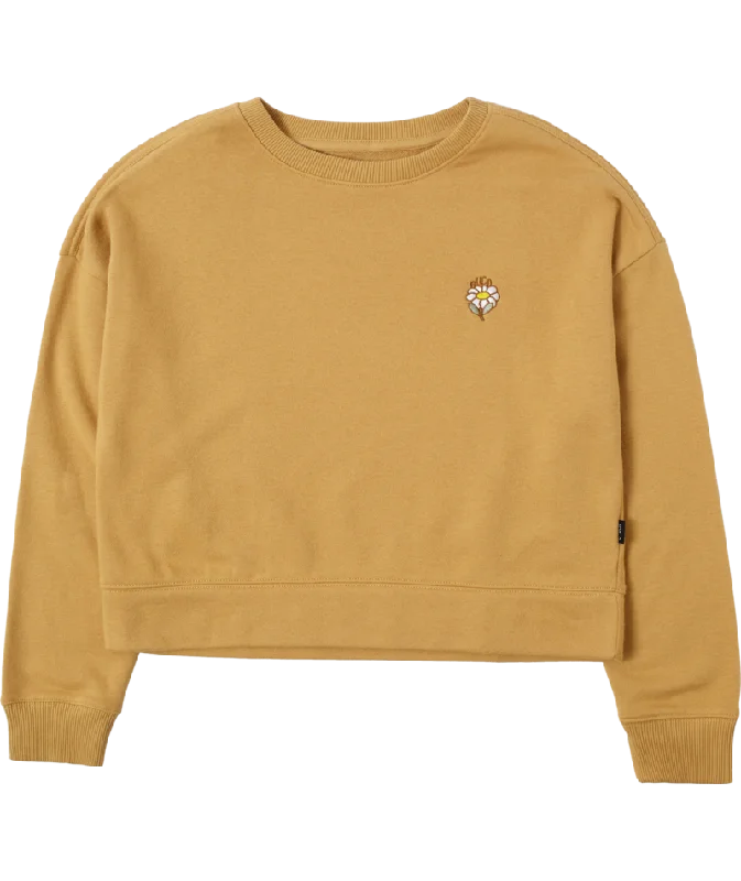 RVCA Womens At Ease Sweatshirt Hoodie with Color Block Contrast Stylish