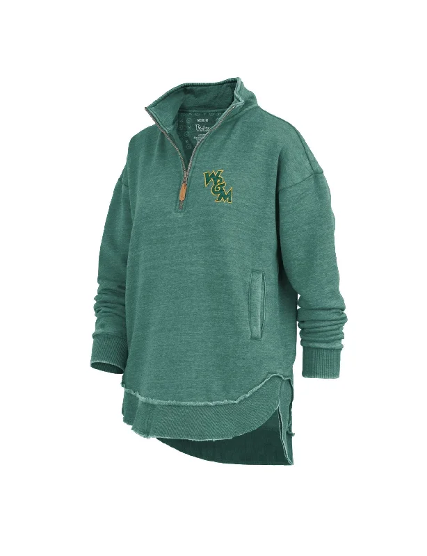 William & May 1/4 Zip Sweatshirt Hoodie with Ribbed Cuffs Snug Fit Comfort