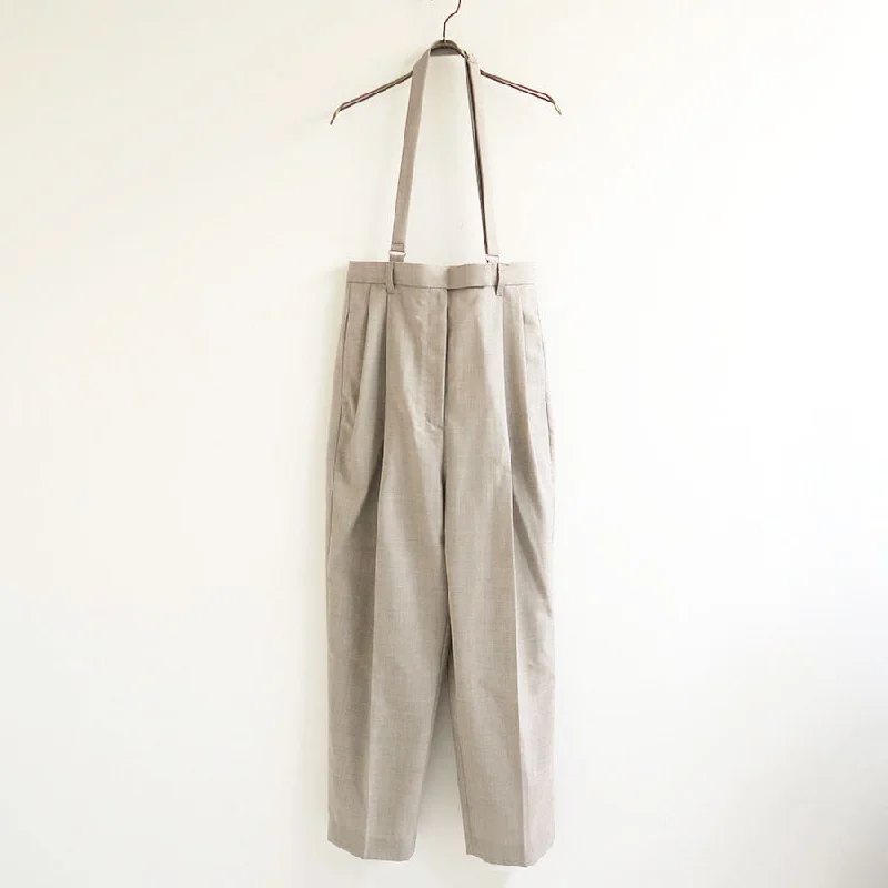 【IIROT/イロット】<br>Suspender Tuck pants<br>019-022-WP43 Casual Sweatpants Style