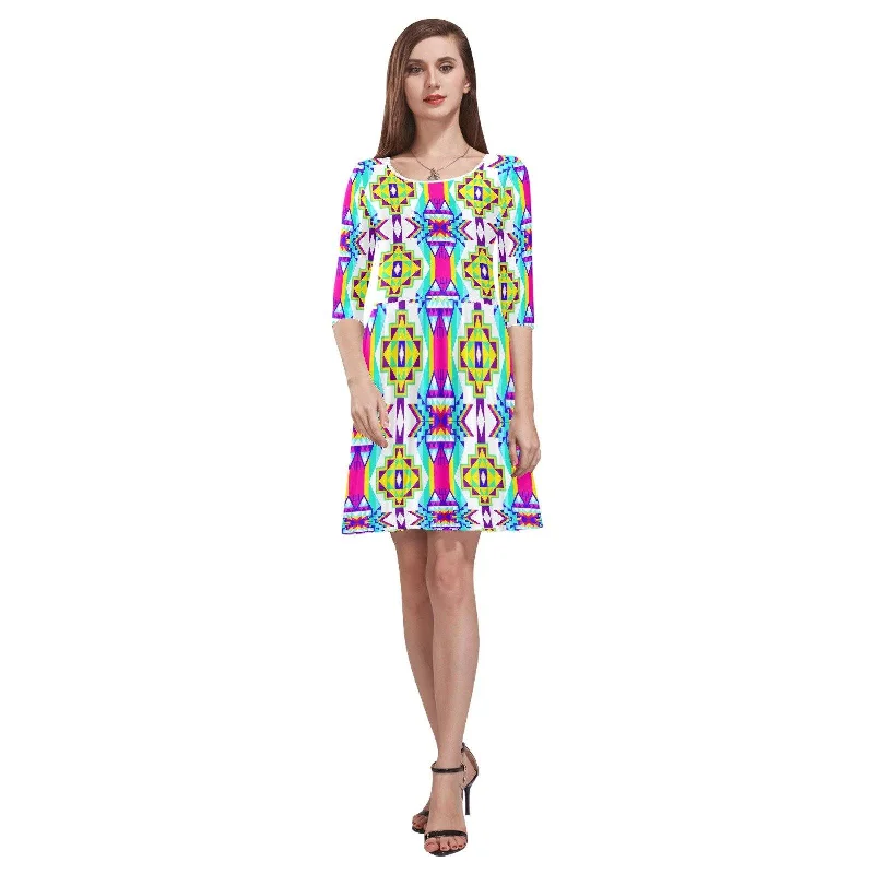 Fancy Champion Tethys Half-Sleeve Skater Dress Tunics Favorite customer