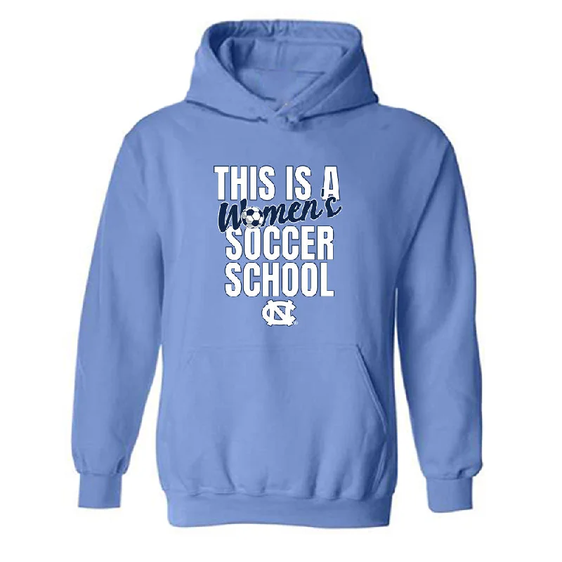 UNC - NCAA Women's Soccer : Ella Smith - Classic Shersey Hooded Sweatshirt Hoodie with Hem Patch Decorative Personalized