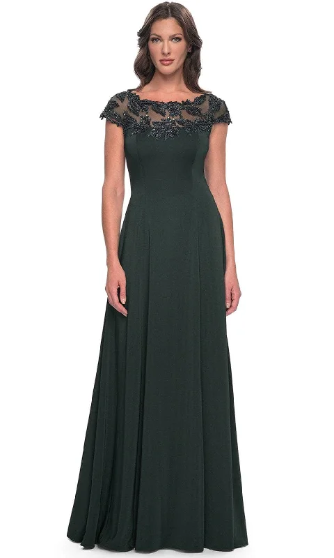 La Femme 31195 - Illusion Bateau Evening Dress Tunics Sale discount