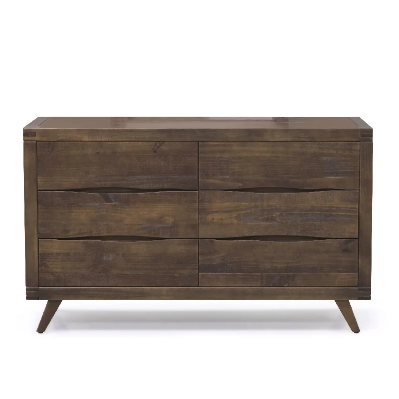 Pasco - Dresser With Glides - Brown Halter Neckline Beach