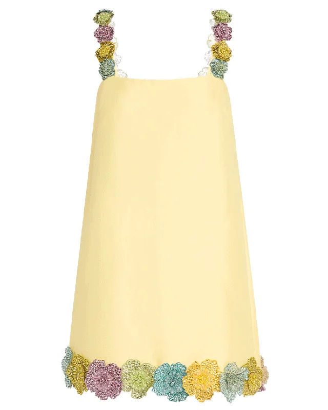 Lemon Lolita Mini Dress Cozy Ribbed Mini Dress