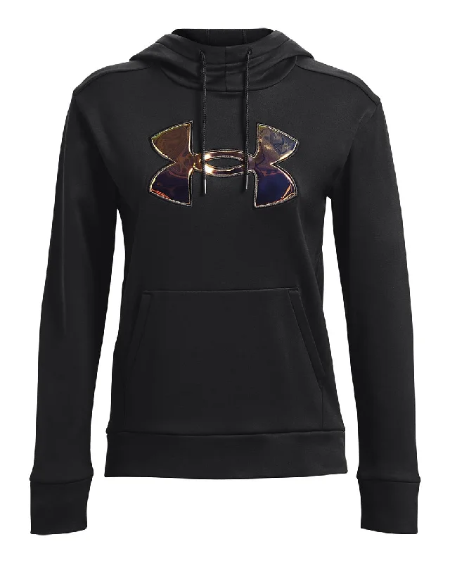 Under Armour Womens Armour Fleece Big Logo Hoodie Sweatshirt Hoodie with High-Low Hem Asymmetrical Trendy