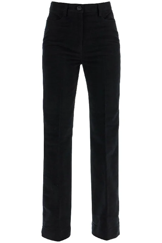 high-waisted flared pants in black organic cotton 241 WRB1058 FB0171 BLACK Classic Flared Pants