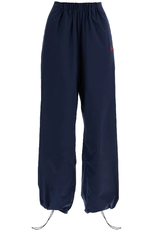 sporty pants with embroidered logo design 1133621725 NAVY BLAZER Stylish Elastic Waist Pants