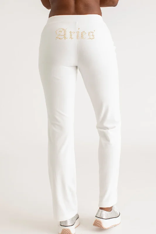 Aries Big Bling Velour Track Pants Classic Stretch Pants