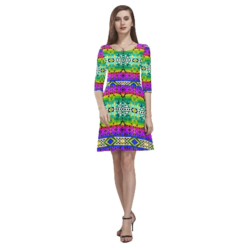 After the Northwest Rain Tethys Half-Sleeve Skater Dress Tunics Running lightweight