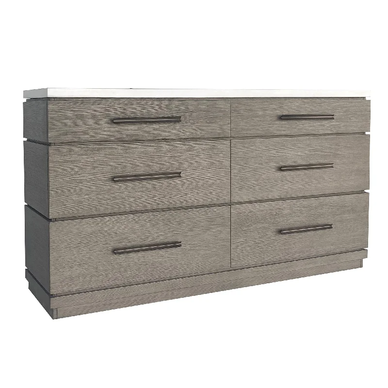 Pure Modern Bedroom - 6 Drawer Dresser - Moonstone Tunics Lace romantic