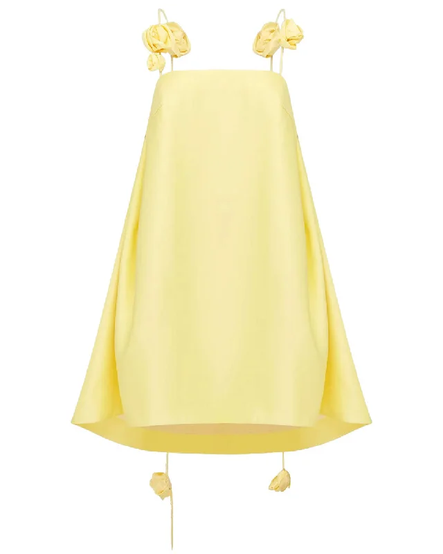 Sorbet Yellow Fiona Rose Mini Dress Trendy Tulle Mini Dress