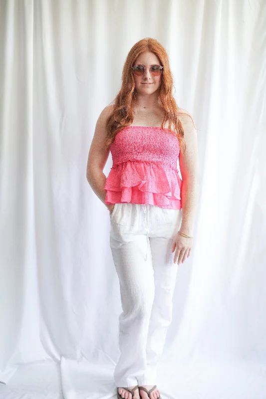 Newport Linen Pants Casual Skinny Fit Pants