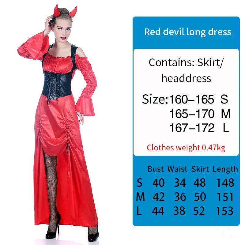 Red long dress