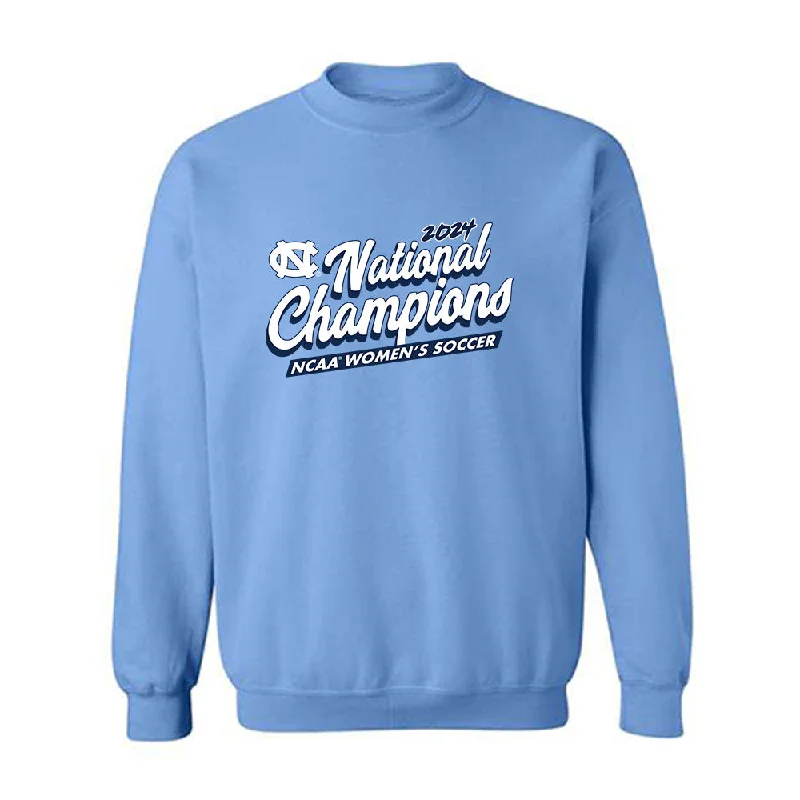 UNC - NCAA Women's Soccer : Ella Smith - National Champs Crewneck Sweatshirt Hoodie with V-Neck Classic Versatile