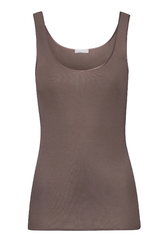 Cotton Seamless Round Neck Cotton Tank Top | Stonewash 71604-2756 ribbed tank top