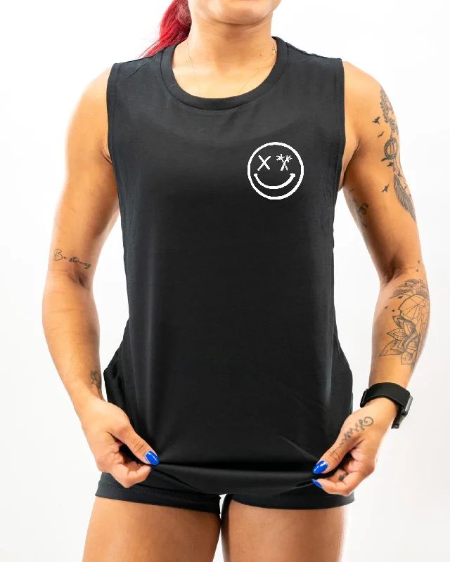 Salty Savage Ladies "Spliced Smile" Muscle Tank | Basic sexy tank top