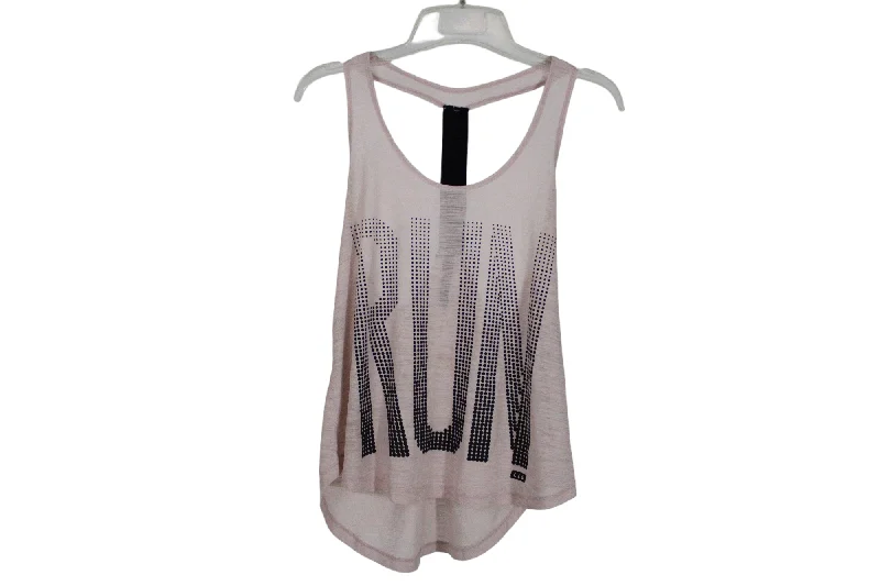 Live Love Dream Pale Pink RUN Tank | S floral tank top