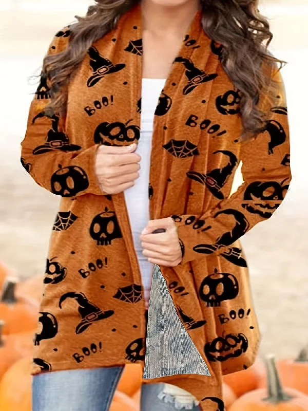 Autumn Winter Plus Size Plaid Cardigan Print Jacquard Patchwork