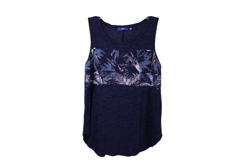 APT.9 Blue Ultra Soft Tank | S adorable tank top