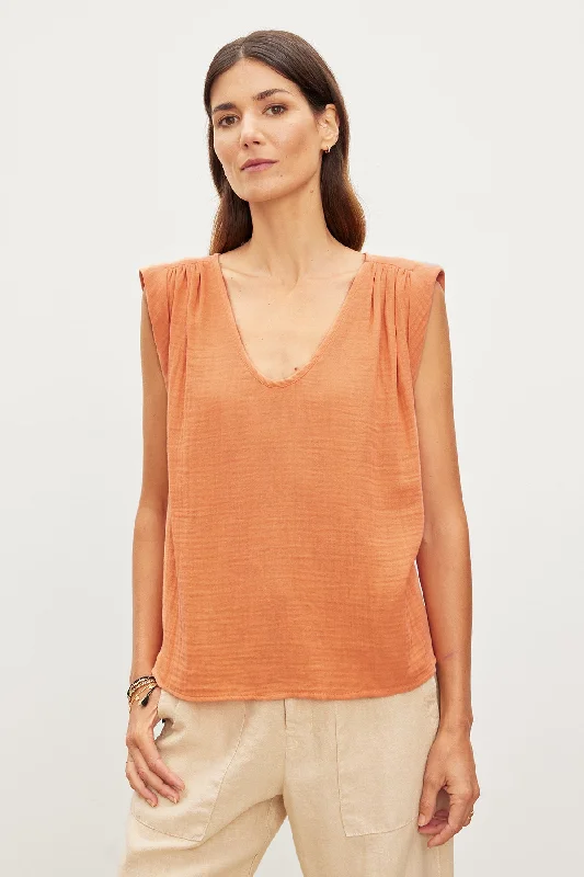 JAYLA COTTON GAUZE TANK TOP boho tank top