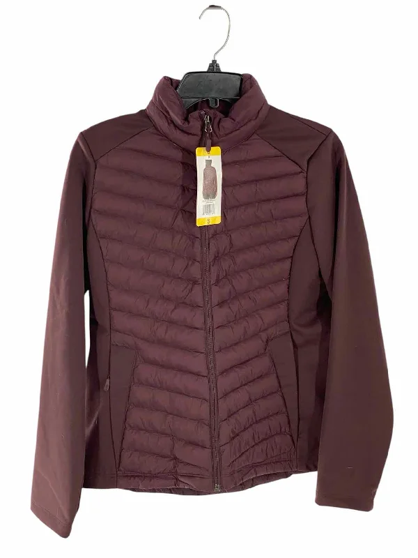 32 Degrees Size S Burgundy Jacket (Outdoor) Collared Jacket Crew Neck Jacket Turtle Neck Jacket