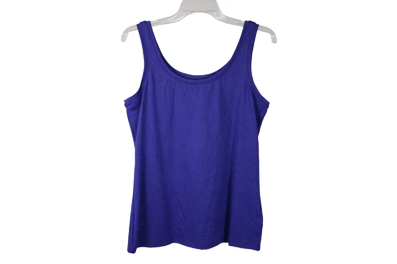 Victor Alfaro Cobalt Blue Smooth Tank | M flexible tank top