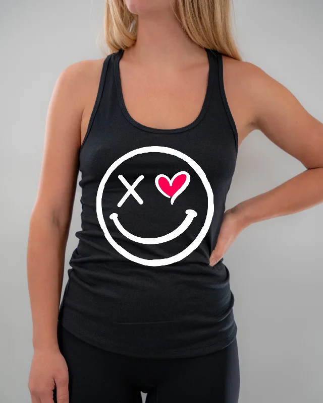 Ladies "Heart Eye" Racerback Tank | Valentine Edition adorable tank top