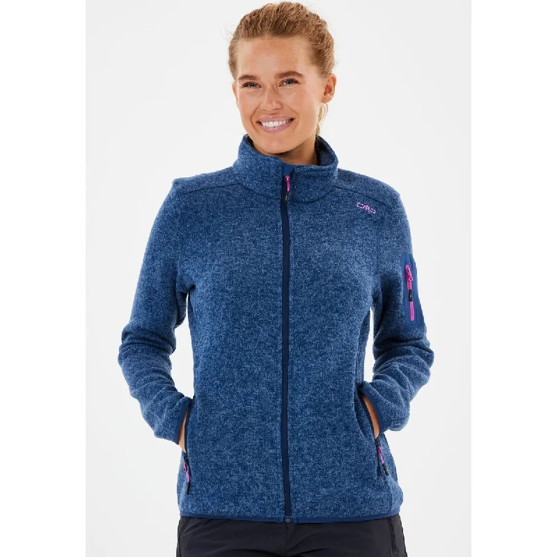 CMP WOMAN KNITTECH FLEECE JACKET - Blue-Light Blue Striped Jacket Polka Dot Jacket Floral Jacket CMP WOMAN KNITTECH FLEECE JACKET - Blue-Light Blue Striped Jacket Polka Dot Jacket Floral Jacket