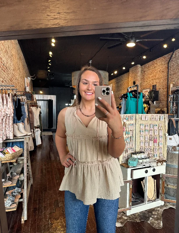 Bloomer Ruffle Tank Top ✙ON SALE NOW✙ soft tank top