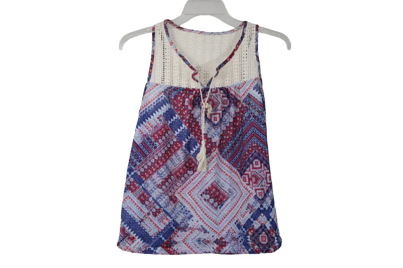 No Boundaries Blue Tank | M mesh tank top