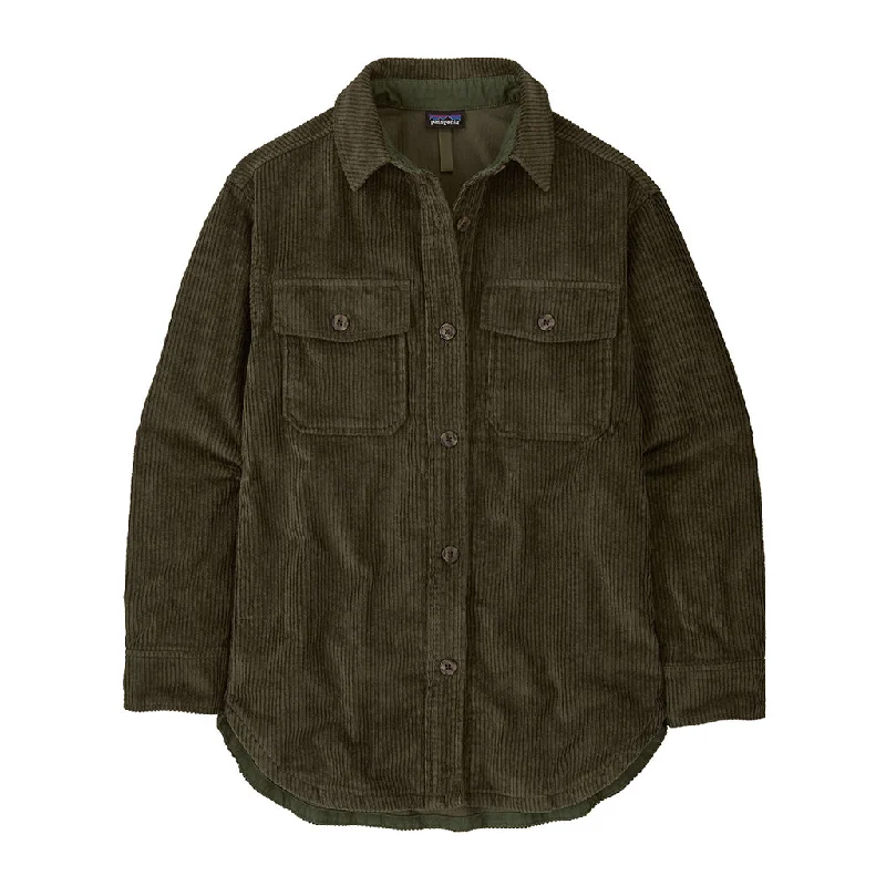 Patagonia Women's Corduroy Overshirt Jacket - Past Season Belted Jacket Elasticated Jacket Padded Jacket