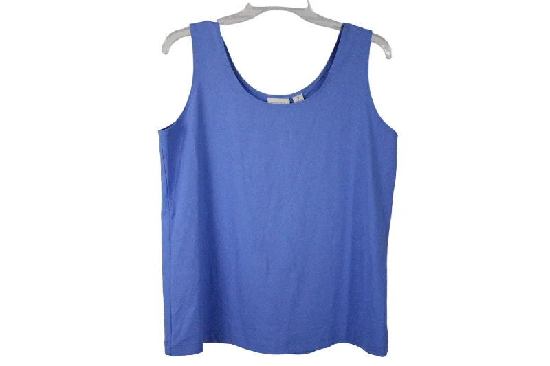 Chico's Blue Soft Smoothing Tank | 2 (L/12) comfortable tank top