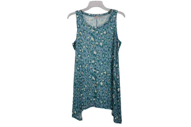 LOGO Blue Tunic Tank | M baby blue tank