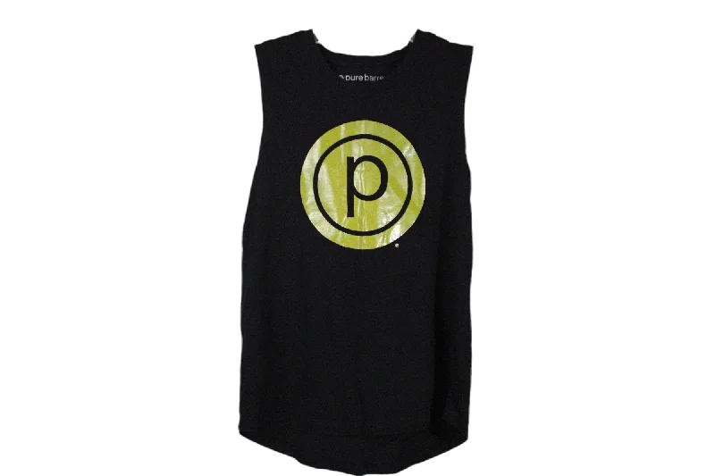 Pure Barre Black Tank | S teal tank top
