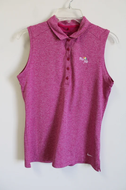 Nike Golf Dri-Fit Bay Fill Pink Polo Tank | M fitness tank top