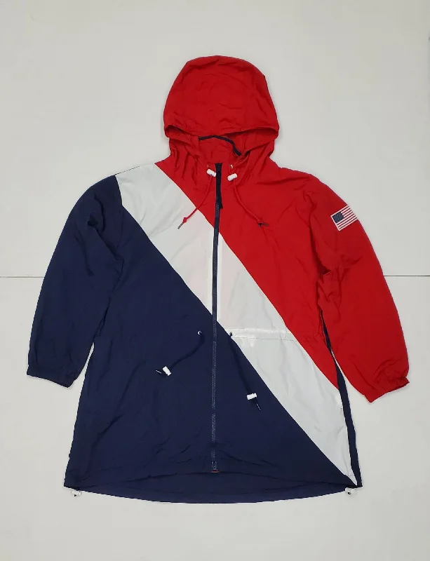 Nwt Polo Ralph Lauren Women's Windbreaker Jacket Faux Fur Fabric Real Fur Fabric Shearling Fabric