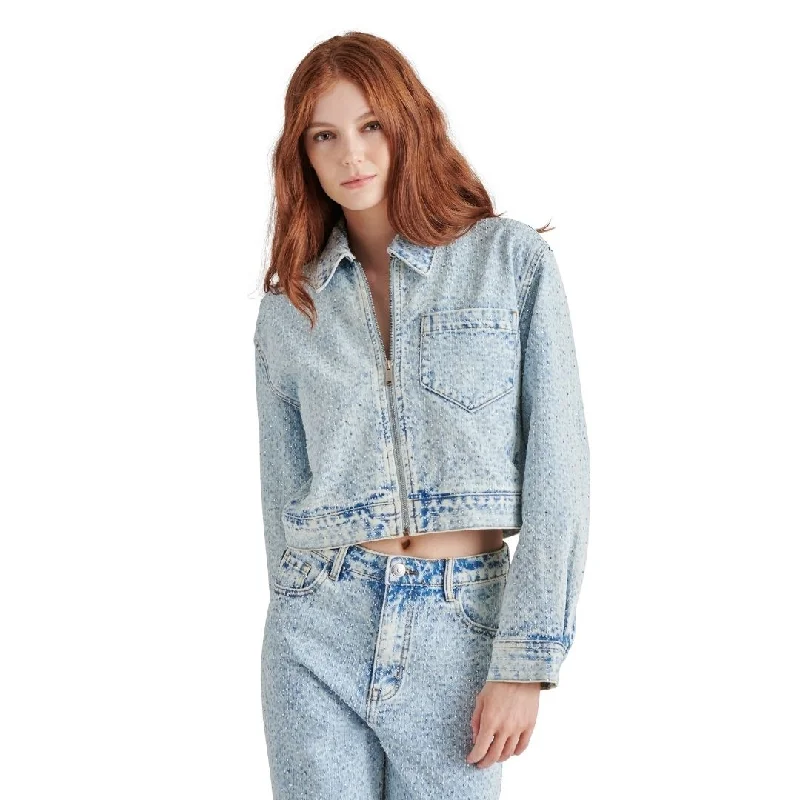 GLACIA JACKET LIGHT BLUE V-Neck Jacket Boat Neck Jacket Square Neck Jacket