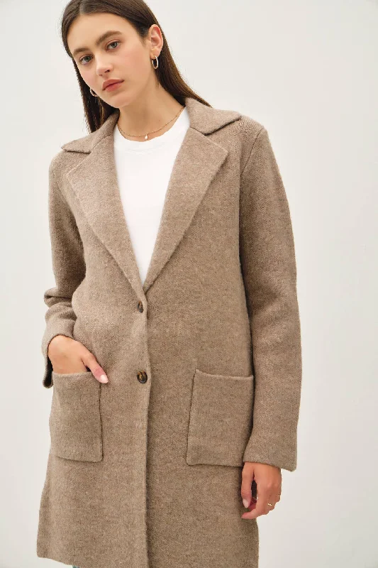 Ultra Soft Jacket | Mocha Embroidered Jacket Appliqued Jacket Beaded Jacket