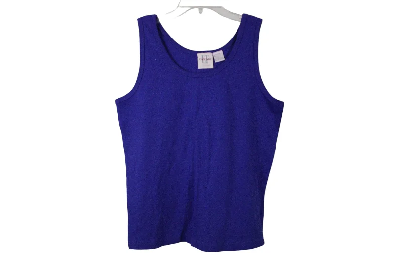 Liz Thomas Casuals Cobalt Blue Tank | L stretchy tank top