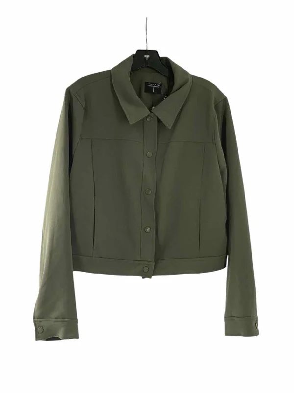 Tahari Size XL Green NWT Jacket Rayon Fabric Velvet Fabric Corduroy Fabric