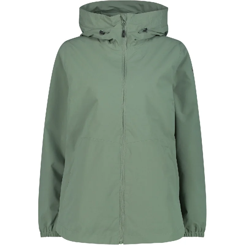 Woman Jacket Fix Hood Snapped Jacket Toggled Jacket Drawstring Jacket